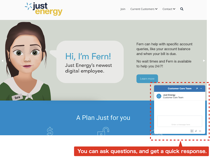 Just-Energy-chat-service