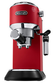 DeLonghi-Dedica-Pump-Espresso-Machine-Red