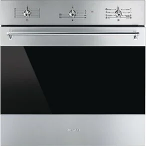 SMEG-60cm-8-Function-Electric-Wall-Oven-Stainless Steel