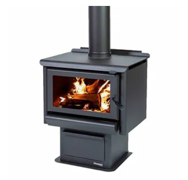 Masport-R3000-Freestanding-Wood-Fire-on-Ash-Pan-Pedestal