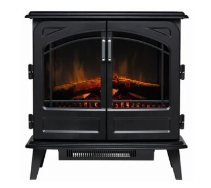 Dimplex-Optiflame-Leckford-Portable-Flame-Effect-Heater-2kW-Black