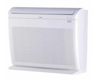 Hitachi-Floor-Mount-Heat-Pump-Air-Conditioner-4.2kW-White