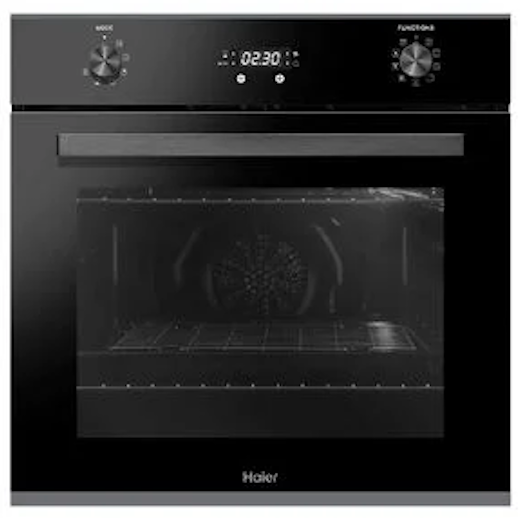 Haier-60cm-8-Function-Pyrolytic-Wall-Oven-Black