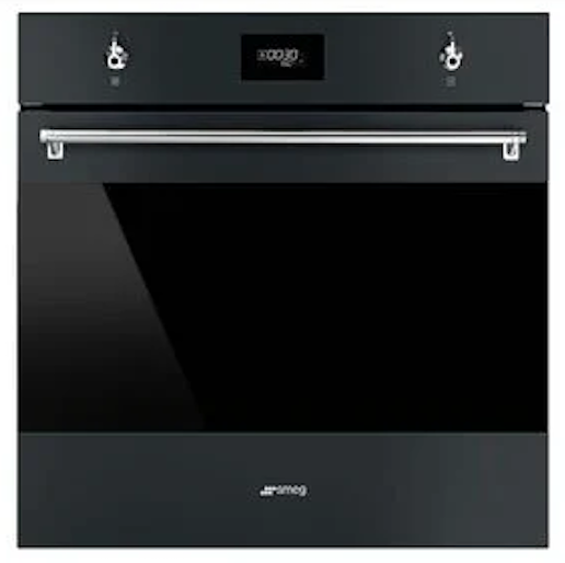 SMEG-60cm-Thermoseal-Self-Cleaning-Pyrolytic-Wall-Oven-in-Matt-Black