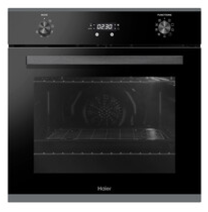 Haier-70L-Self-Cleaning-Oven-Black
