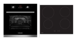 Everdure-600mm-Black-Oven-And-Induction-Cooktop-Cooking-Pack