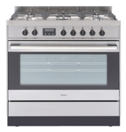 Haier-90cm-Dual-Fuel-Freestanding-Cooker-Stainless-Steel