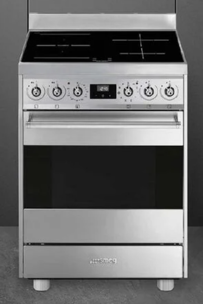 SMEG-Freestanding-60cm-Stainless-Steel-Pyrolytic-Cooker-with-MultiZone-induction-Cooktop