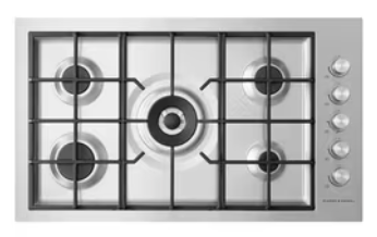 Fisher&Paykel-90cm-LPG-Gas-Cooktop-Stainless-Steel