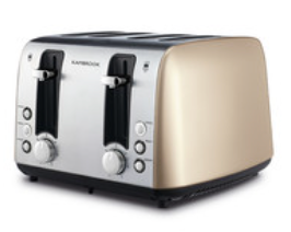 Kambrook-Deluxe-4-Slice-Toaster-Champagne