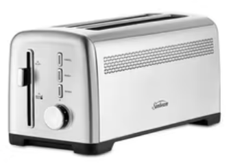 Sunbeam-Fresh-Start-Long-Slot-4-Slice Toaster-Stainless-Steel