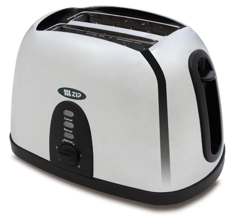 Zip-2Slice-Polished-finish-stainless-steel-toaster