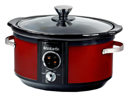 Brabantia-BBEK1081RD-Slow-Cooker-Red-3.5Lt