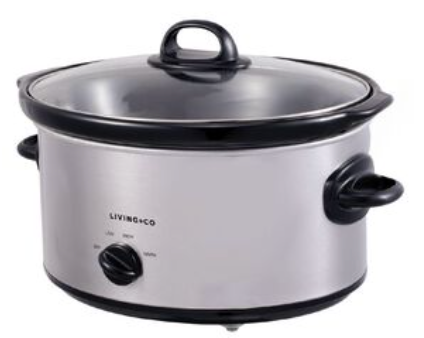 Living&Co-Slow-Cooker-5.7-Litre-Stainless-Steel
