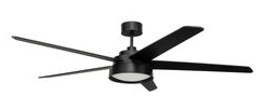Brilliant-168cm-Matte-Black-X-Large-5-Blade-Compass-LED-Light-DC-Ceiling-Fan-With-Remote