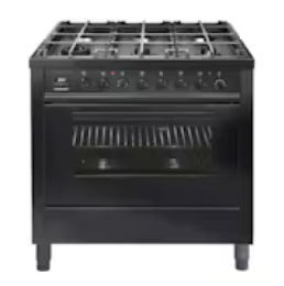 ILVE-90cm-Dual-Fuel-Freestanding-Oven-with-Gas-Cooktop-Matte-Graphite