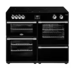 Belling-110CM-CookCentre-Deluxe-Freestanding-Oven-with-Induction-Cooktop-Black