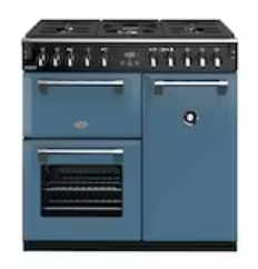 Belling-90cm-Richmond-Deluxe-Freestanding-Oven-with-Gas-Cooktop-Thunder-Blue