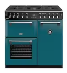 Belling-90cm-Richmond-Deluxe-Freestanding-Oven-with-Ga-Cooktop-Kingfisher_Teal