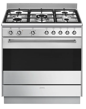 smeg-90cm-stainless-steel-freestanding-oven-with-gas-cooktop